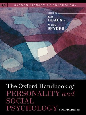 cover image of The Oxford Handbook of Personality and Social Psychology